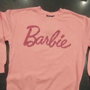 NWT Barbie Vintage LOGO Pink Sweatshirt women’s size L